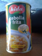 Cebolla frita en aceite de oliva virgen extra.