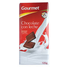 CHOCOLATE CON LECHE GOURMET 125 GR. Sin Gluten.