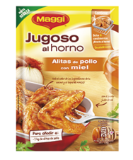 MAGGI Jugoso al Horno alitas de pollo con miel