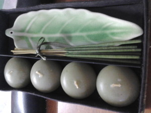 Set de incienso y velas