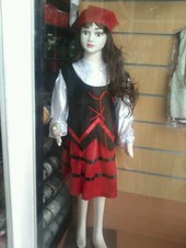 Traje de pastora niña de 5 a 6 Años