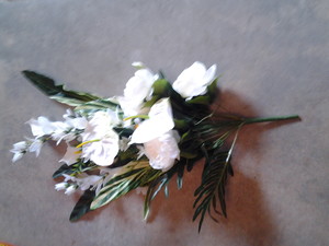 Ramo flores blanco flores grandes