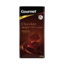 CHOCOLATE NEGRO 70% CACAO GOURMET 125 GR
