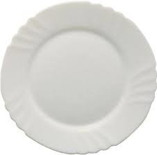 Plato llano blanco