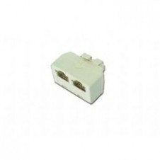 ADAPTADOR TELEFÓNICO RJ11 1 MACHO - 2 HEMBRAS